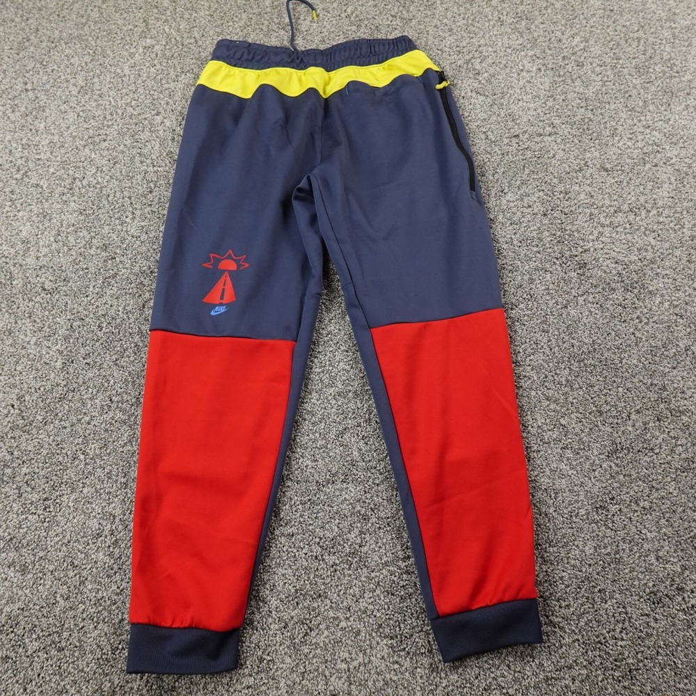 Nike Pants Mens‎ M Blue Swoosh Sportswear Tribute Tapered Jogger Sweatpants Gym